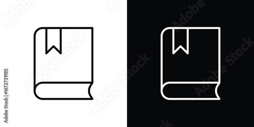 Book bookmark icon vector illustration for app ui.