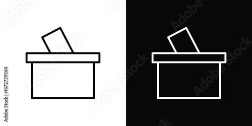 Ballot icon vector illustration for app ui.