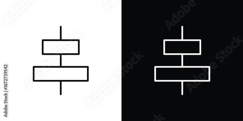 Align center icon vector illustration for app ui.