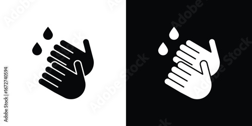 Wash your hands icon symbol sign vector design