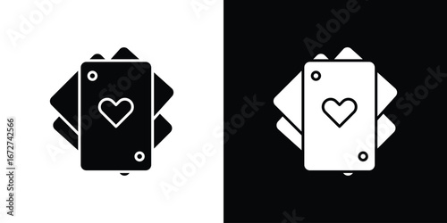 Playing cards icon symbol sign vector design