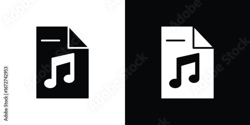 Music File icon symbol sign vector design
