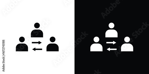 Mediator icon symbol sign vector design