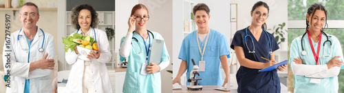 Collage of different doctor...