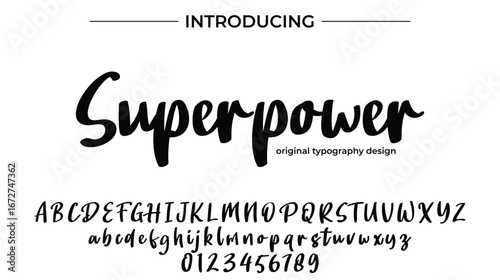 Superpower - Elegant Script Font for Smooth Handwritten Design and Creative Typography