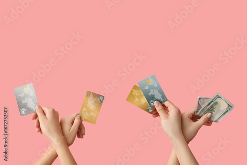 Female hands with credit ca...