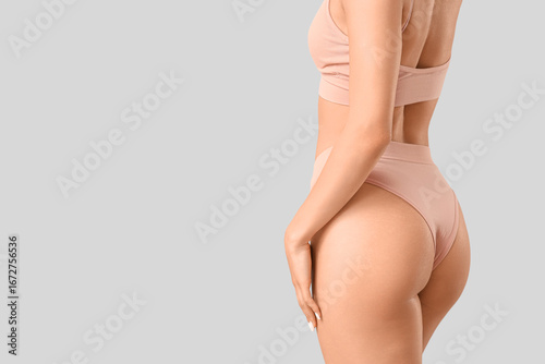 Pretty young woman in under...