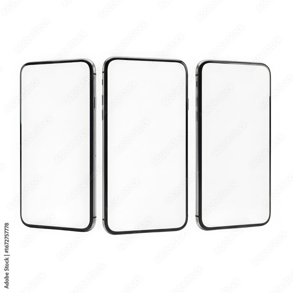 Three shiny bars isolated on transparent background
