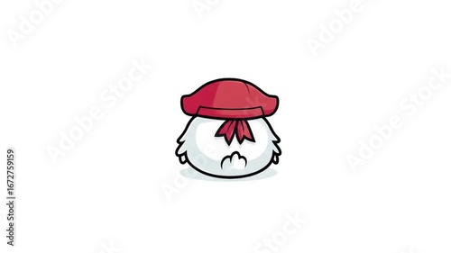 Cartoon chicken illustration