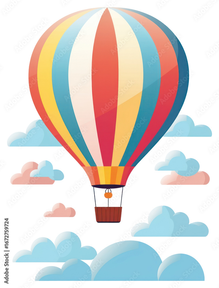 Fototapeta premium PNG Balloon aircraft vehicle cartoon.