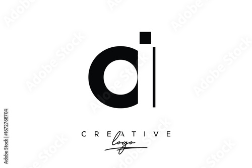 OI Creative Minimalist Negative Space Latter Logo with Modern Monogram for Branding and Business Lettermark Logo with Initial Letters Logo Design for Branding.