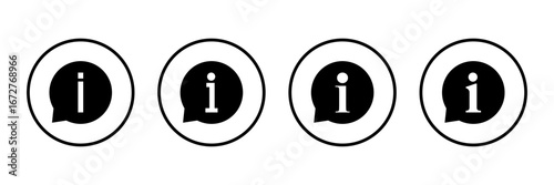 Information sign icon logo design. about us sign and symbol. question mark icon