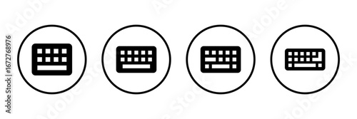 Keyboard icon logo design. keyboard sign and symbol