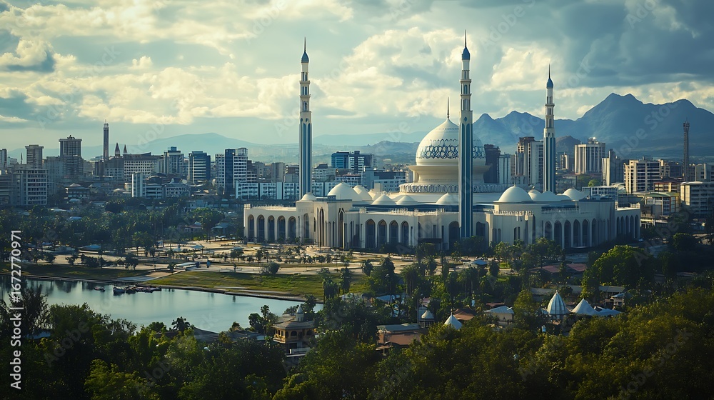 Fototapeta premium Stunning abuja skyline with tall buildings high resolution picture