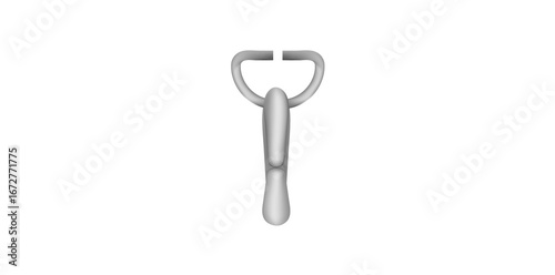 Realistic Safety Metal Clasp Vector Illustration.	