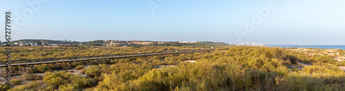 Panoramic view, Altura Walkways, Alagoa beach, Algarve