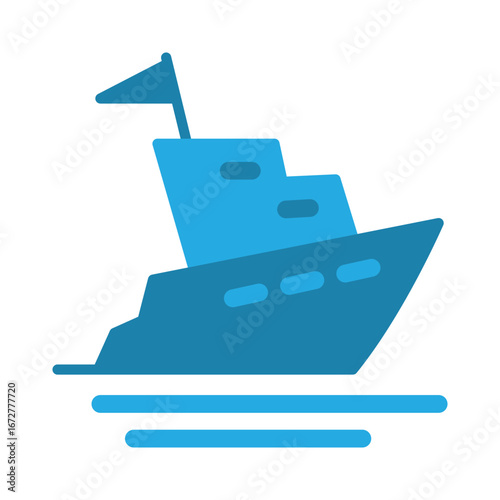 Yacht icon design template