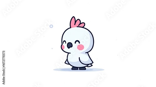 Cartoon cockatoo illustration