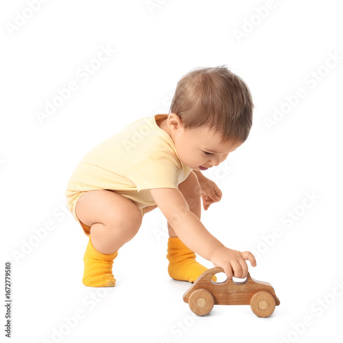 Cute baby girl in bodysuit ...