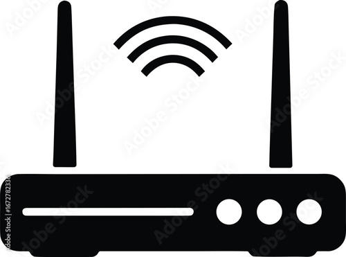 Router device vector icon.