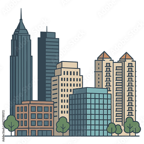 Midtown Atlanta, Georgia: Office Buildings and Condominiums