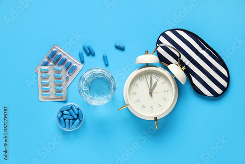 Many melatonin pills with g...