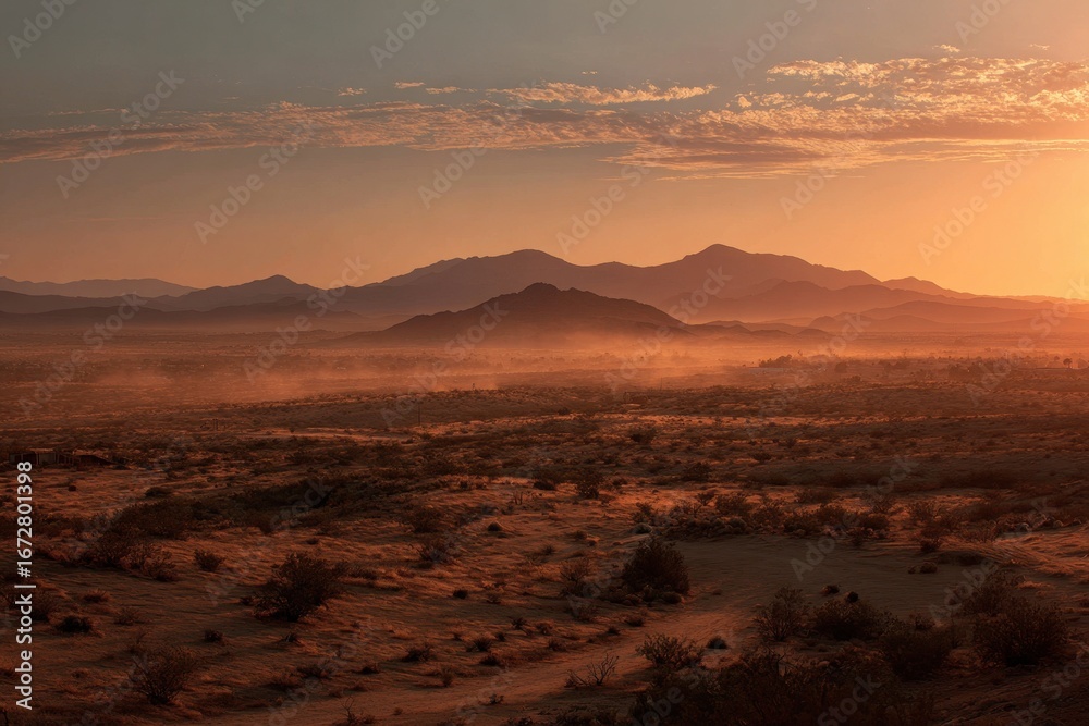 Fototapeta premium Southwest sunset in the desert