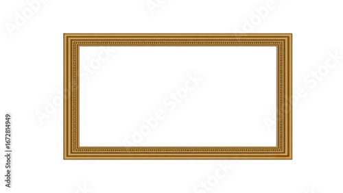 wooden picture frame vector