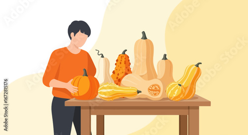 Farmer Presenting Assortment Of Bright Vegetables, Ready For Harvest Season Display