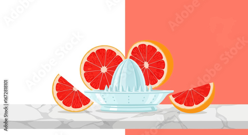 Freshly Squeezed Citrus: Capturing The Vibrant Essence of Grapefruit Juicing