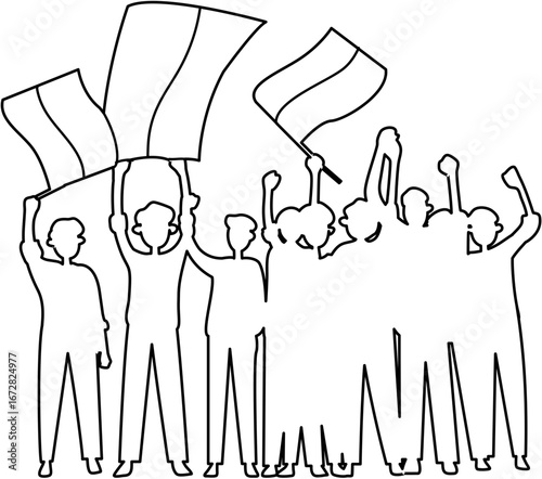 Youth Pledge Day Indonesia Celebration with Patriotic Spirit and Cultural Unity coloring page