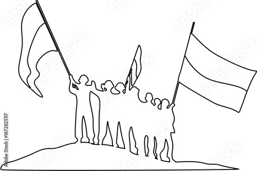 Youth Pledge Day Indonesia Celebration with Patriotic Spirit and Cultural Unity coloring page