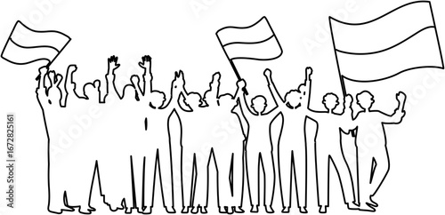 Youth Pledge Day Indonesia Celebration with Patriotic Spirit and Cultural Unity coloring page