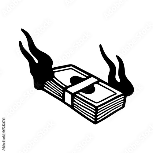 financial crisis concept icon