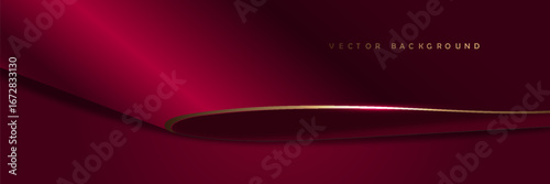 black and gold cloth background.Luxury backdrop with wave strip in dark style.