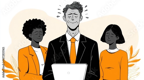 Wallpaper Mural Diverse business team working together Torontodigital.ca