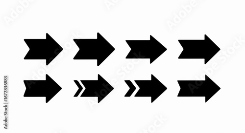 Arrow direction navigation pointer sign symbol guide forward right next move choice