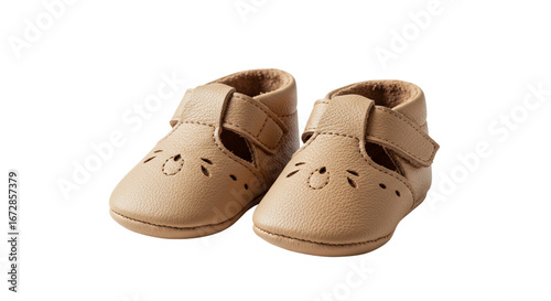 baby shoes on white background