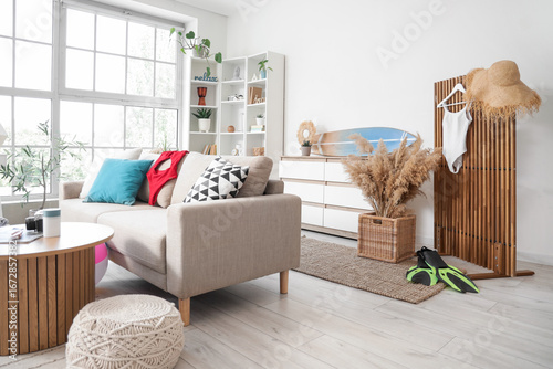 Interior of living room wit...