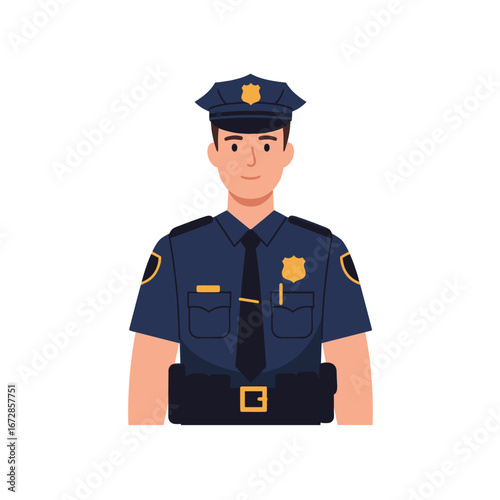 funny cartoon policeman