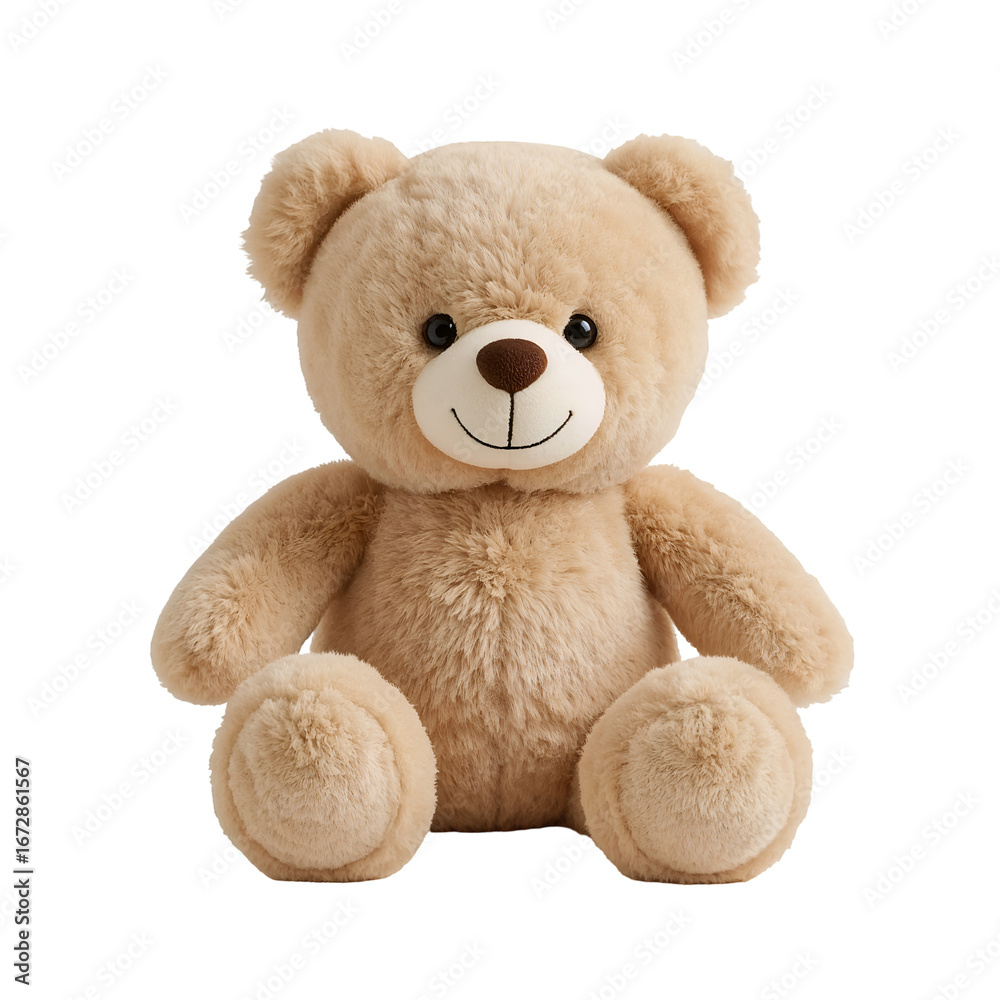 Obraz premium Adorable Teddy Bear on white Background