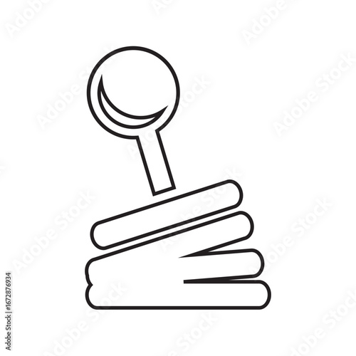 Gear shift lever icon