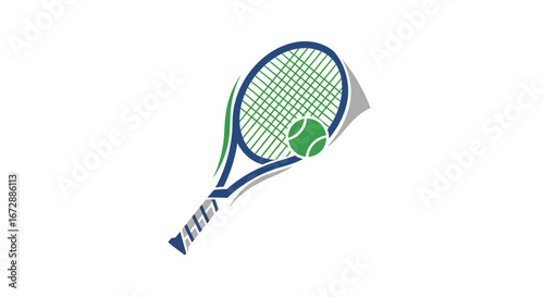 Action Tennis Rally, Sport Enthusiasts, Outdoor Courts, Illustration, Dynamic Environment, Close-Up View, Competitive Spirit