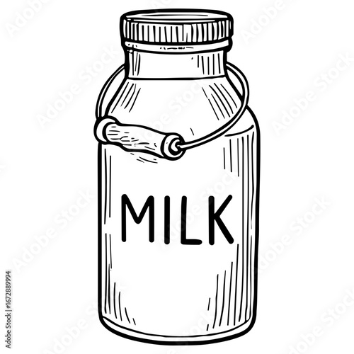 Metal Milk Can
