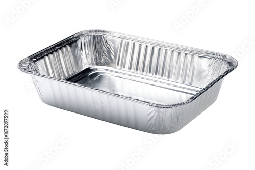 Rectangular Aluminum Baking Tray isolated on transparent background Remove png, Clipping Path, pen tool