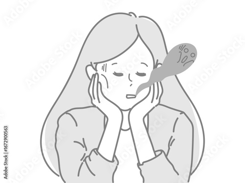 女性　イラスト