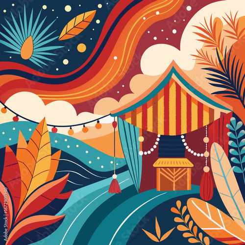 circus tent background