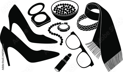 Stylish collection of women s fashion accessories and shoes