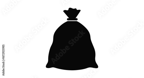 A black silhouette of a dress with a crown on a white background