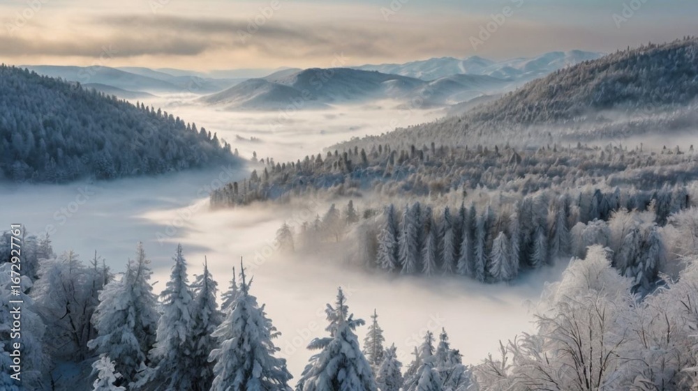 Fototapeta premium sunrise in the mountains